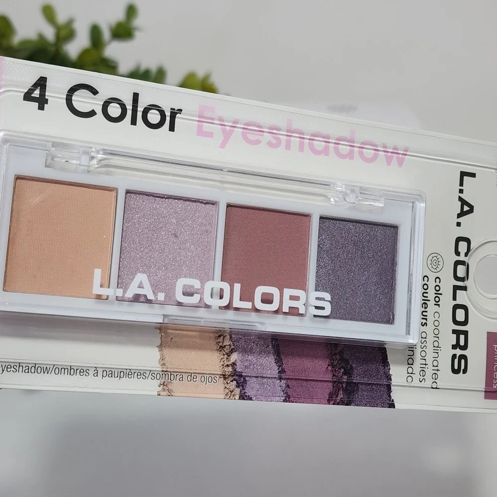L. A. Colors 4 Color Eyeshadow Sweet Princess Palette C62129 ~ New Unopened